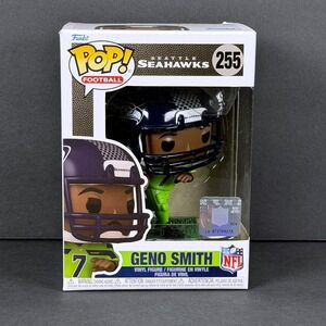 Funko Pop NFL Seattle Seahawks Geno Smith 255 Action Green Vinyl Figure New